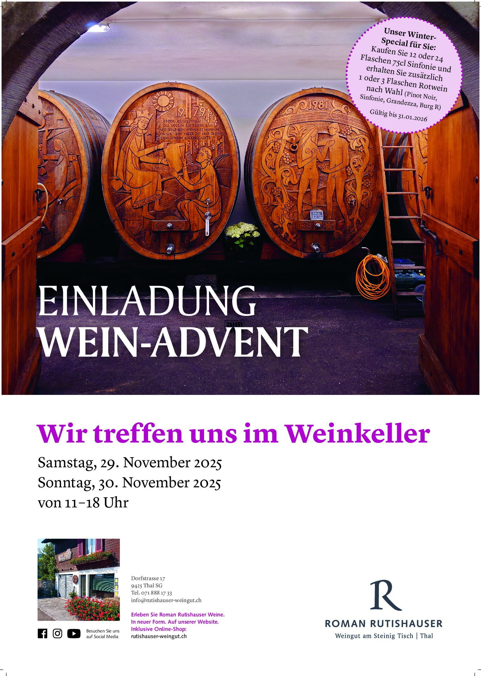 Erlebnis Wein im Advent